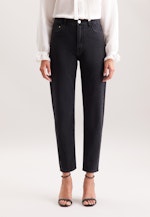 Mom- Fit Jeans High Waist mit Stretchanteil in Grau |  Seidensticker Onlineshop