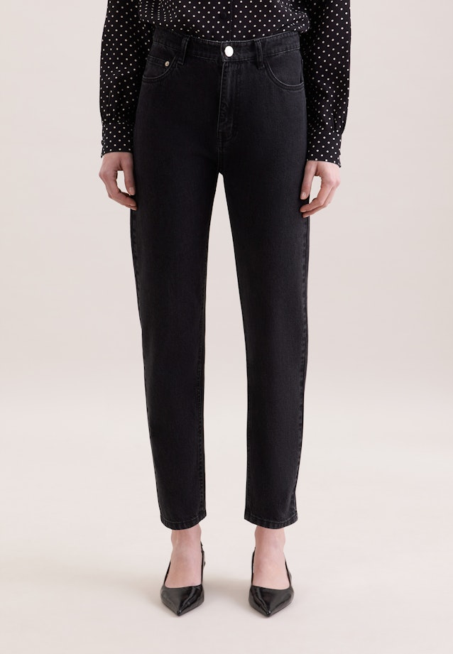 Jeans Mom-Fit taille haute avec stretch in Gris |  Seidensticker Onlineshop