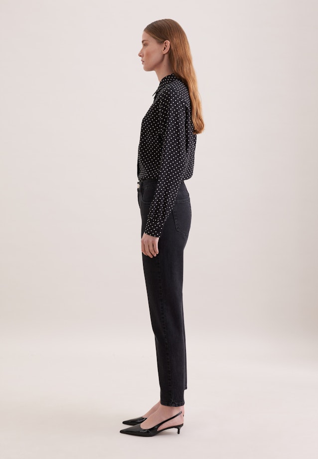 Jeans Mom-Fit taille haute avec stretch in Gris |  Seidensticker Onlineshop