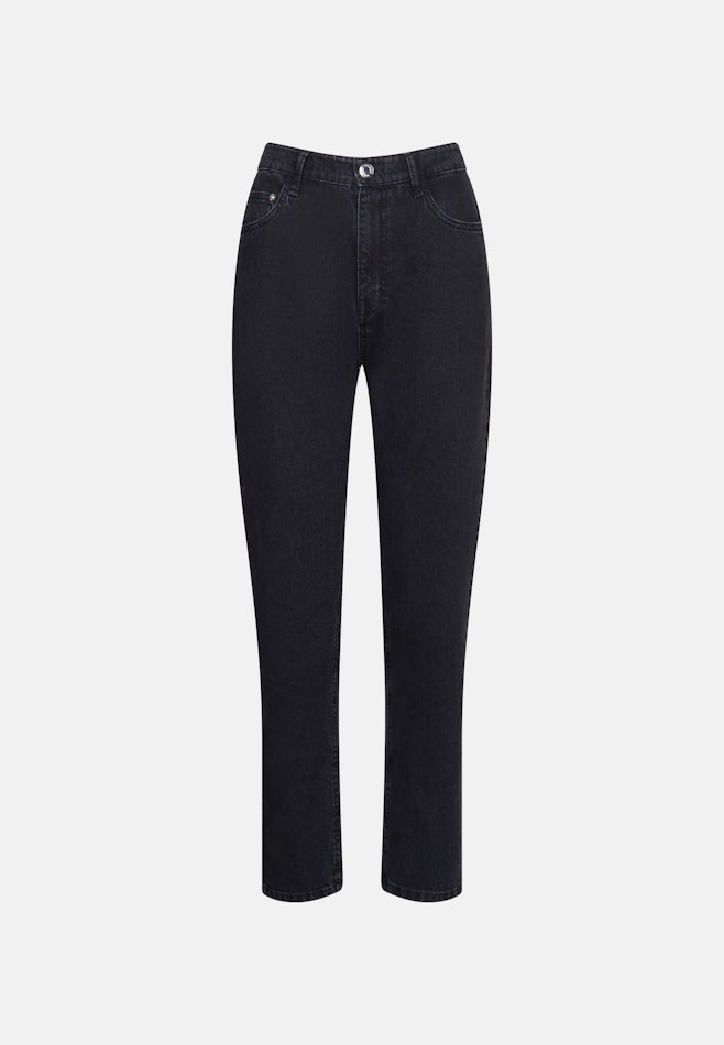 Mom- Fit Jeans High Waist mit Stretchanteil in Grau | Seidensticker Onlineshop