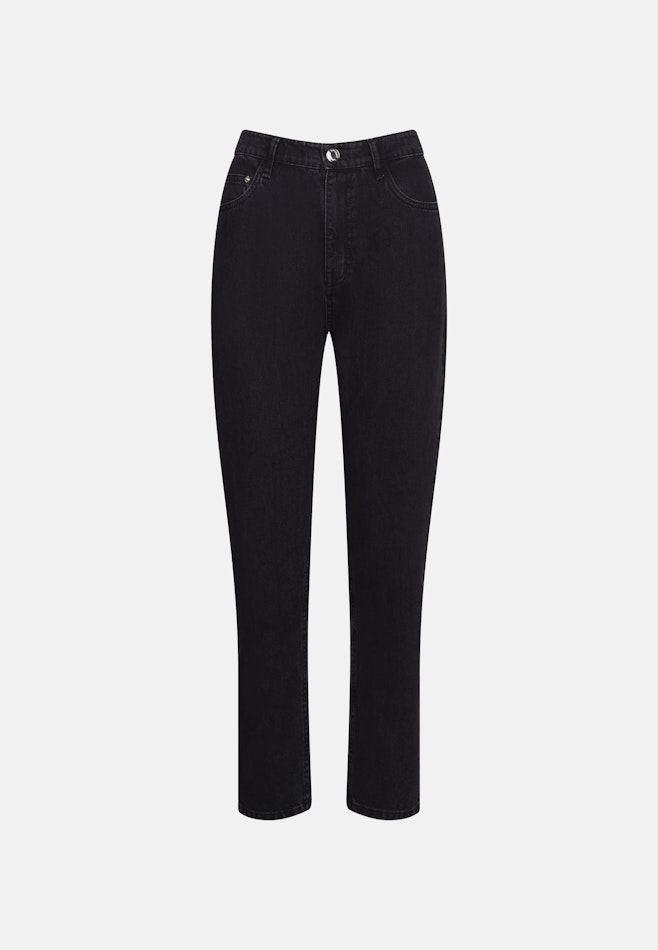 Mom- Fit Jeans High Waist mit Stretchanteil in Grau | Seidensticker Onlineshop