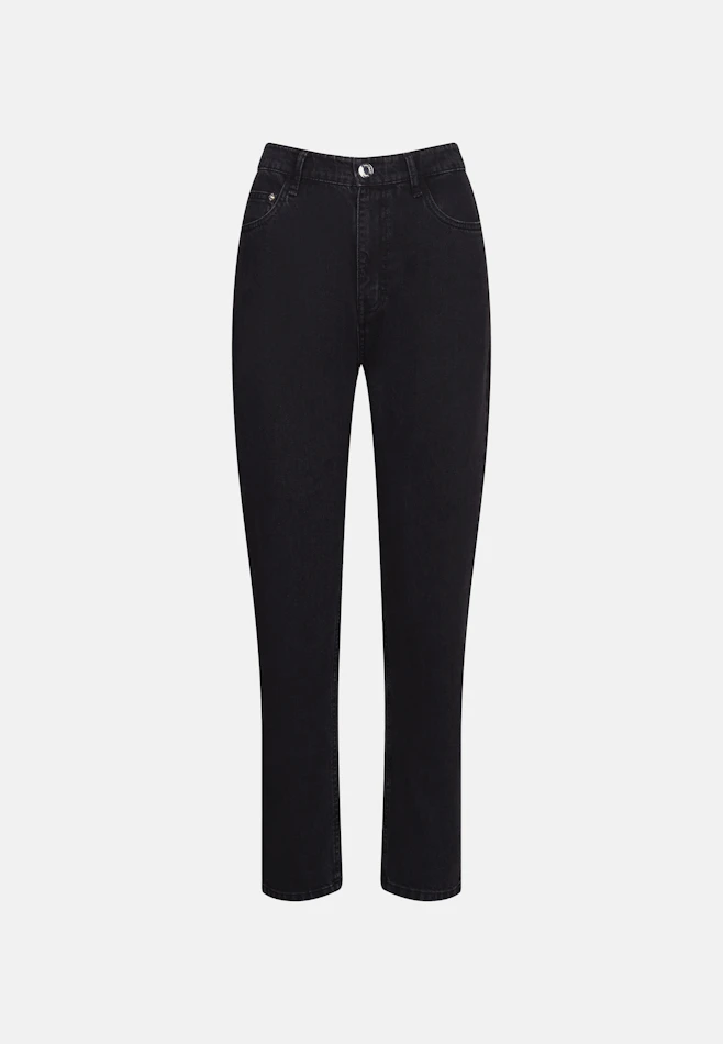 Mom- Fit Jeans High Waist mit Stretchanteil in Grau | Seidensticker Onlineshop