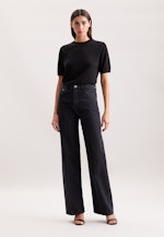 Wide- Leg Jeans High Waist mit Stretchanteil in Grau |  Seidensticker Onlineshop