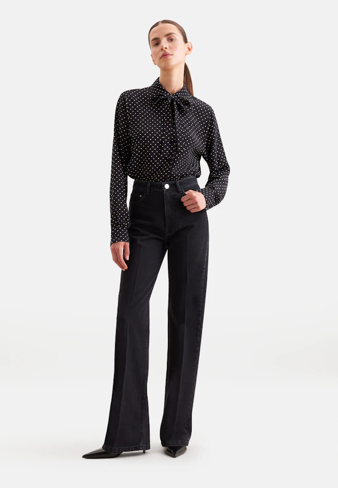 Wide- Leg Jeans High Waist in Grau | Seidensticker Onlineshop