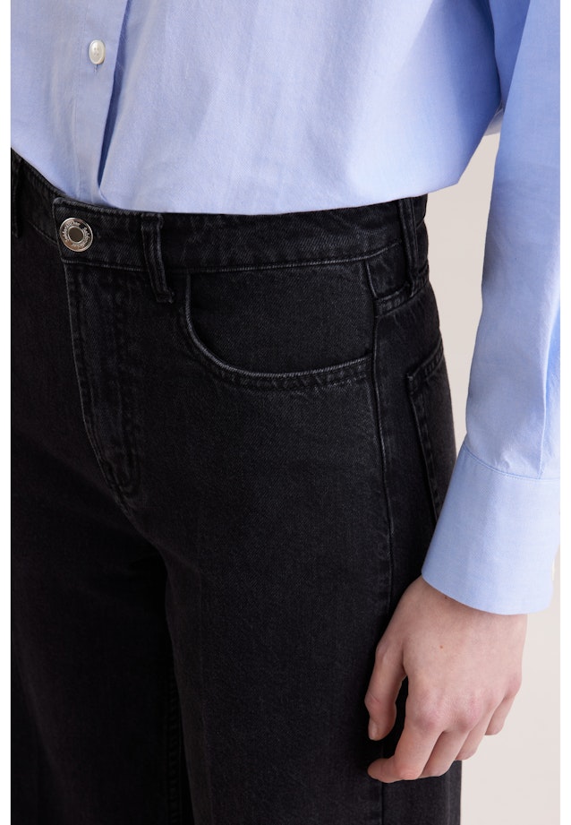 Wide- Leg Jeans High Waist in Grey |  Seidensticker Onlineshop