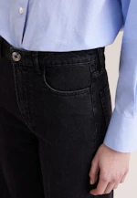 Jeans à jambes larges taille haute avec stretch in Gris |  Seidensticker Onlineshop