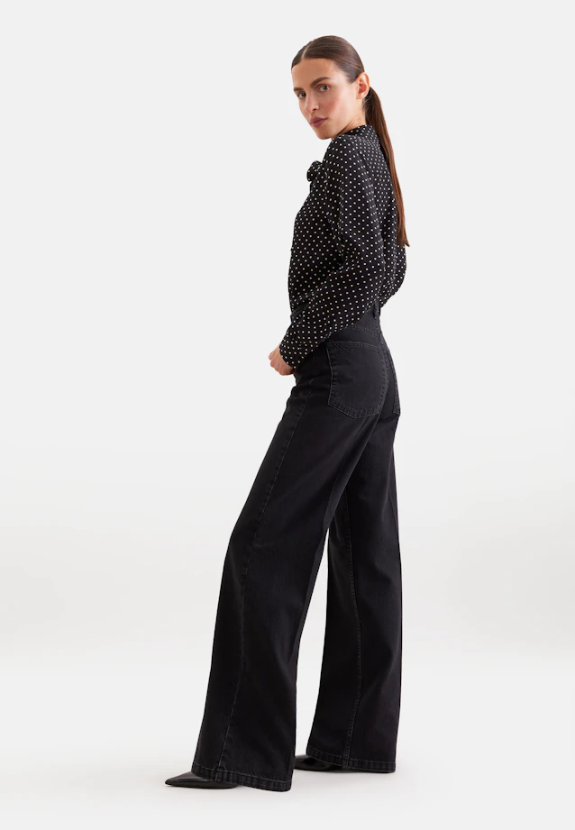 Wide-Leg Jeans High Waist with Stretch in Grey |  Seidensticker Onlineshop