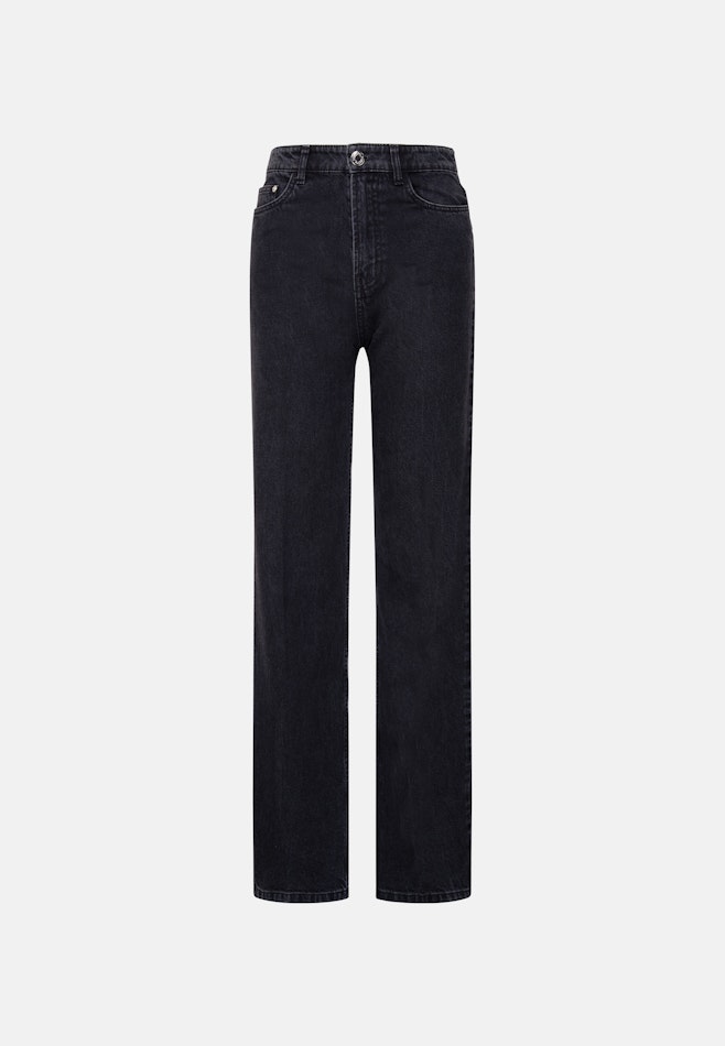 Wide- Leg Jeans High Waist mit Stretchanteil in Grau | Seidensticker Onlineshop