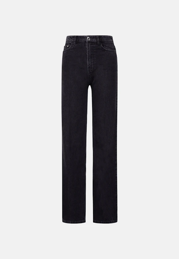 Wide- Leg Jeans High Waist in Grau |  Seidensticker Onlineshop