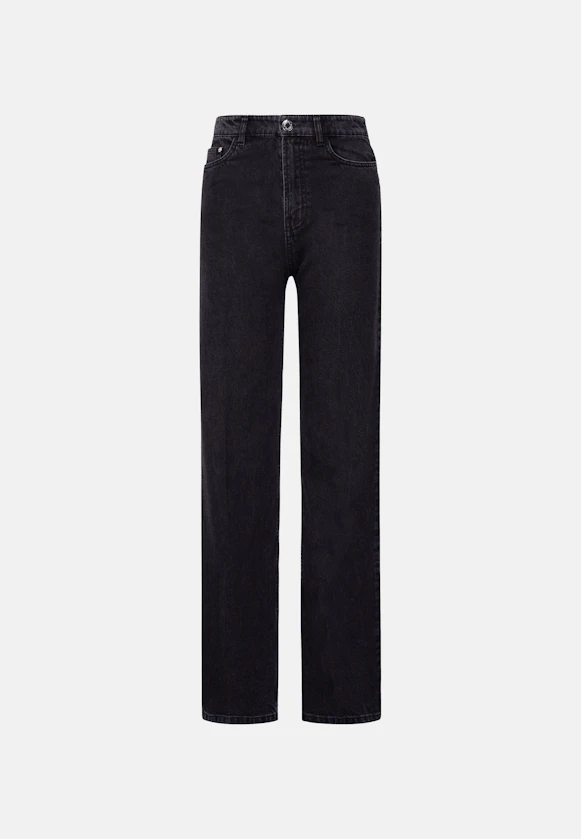 Wide-Leg Jeans High Waist with Stretch in Grey |  Seidensticker Onlineshop