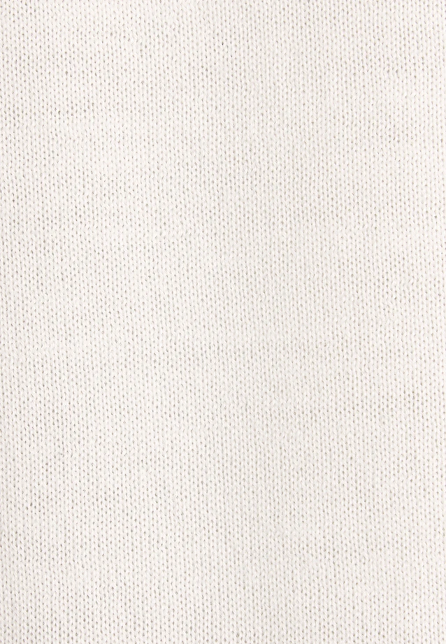 Leichtes Strickshirt aus Wolle und Seide in Off white |  Seidensticker Onlineshop