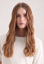 Leichtes Strickshirt aus Wolle und Seide in Ecru |  Seidensticker Onlineshop