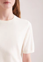 Leichtes Strickshirt aus Wolle und Seide in Off white |  Seidensticker Onlineshop