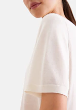 Leichtes Strickshirt aus Wolle und Seide in Ecru |  Seidensticker Onlineshop