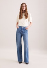 Leichtes Strickshirt aus Wolle und Seide in Ecru |  Seidensticker Onlineshop