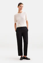 Leichtes Strickshirt aus Wolle und Seide in Ecru |  Seidensticker Onlineshop
