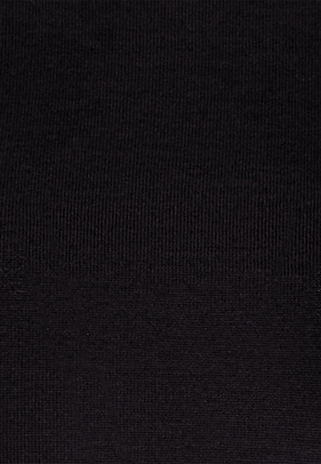Leichtes Strickshirt aus Wolle und Seide in Schwarz |  Seidensticker Onlineshop