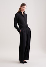 Hemdbluse mit langer Manschette in Schwarz |  Seidensticker Onlineshop