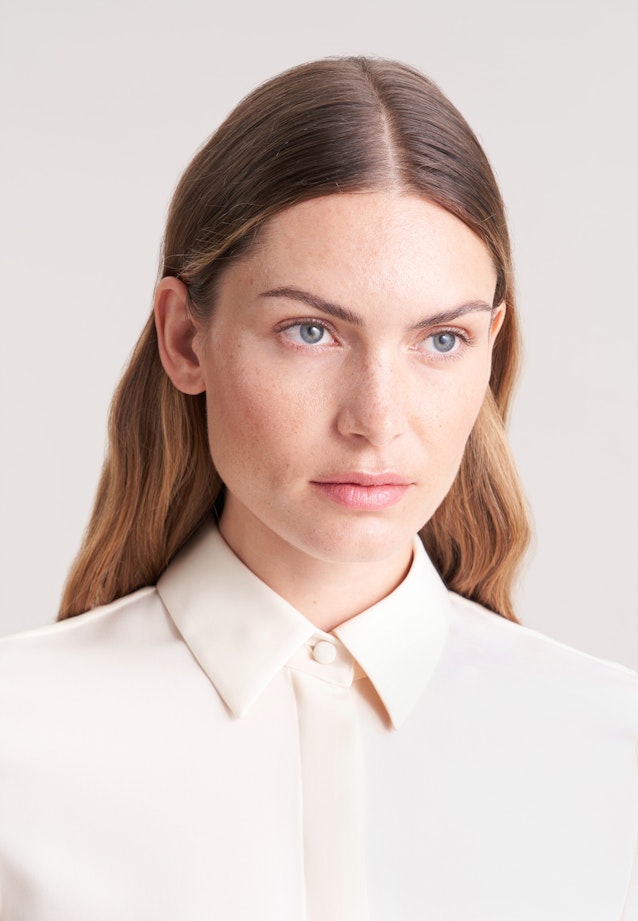 Hemdbluse mit langer Manschette in Ecru |  Seidensticker Onlineshop