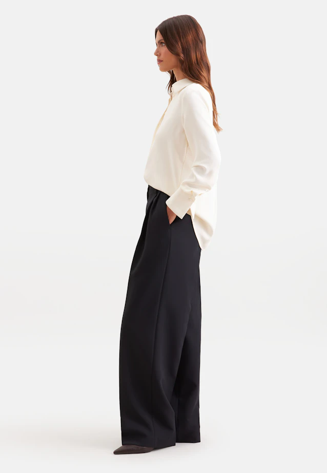 Shirt blouse with long cuff in Ecru |  Seidensticker Onlineshop