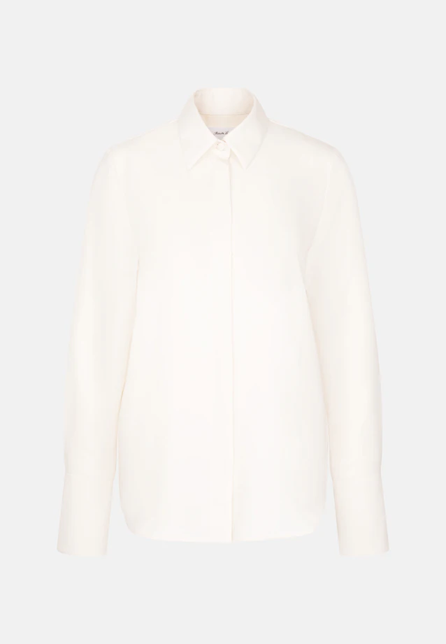 Shirt blouse with long cuff in Ecru |  Seidensticker Onlineshop