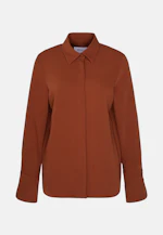 Shirt blouse with long cuff in Braun |  Seidensticker Onlineshop