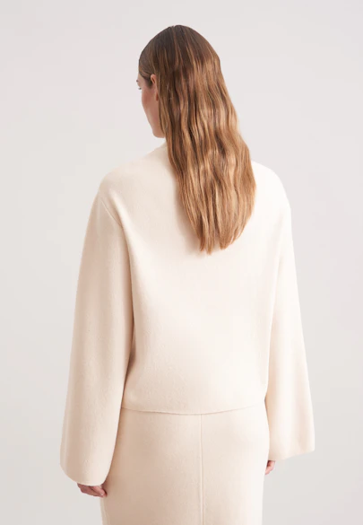 Pull à col roulé avec cachemire in Ecru |  Seidensticker Onlineshop