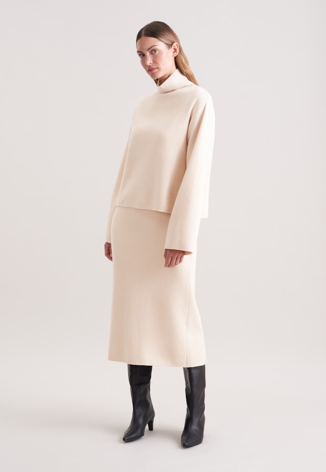 Turtleneck Pullover mit Kaschmir in Ecru |  Seidensticker Onlineshop