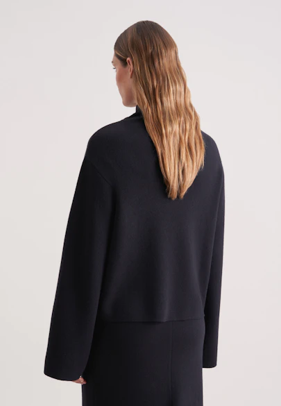 Pull à col roulé avec cachemire in Noir |  Seidensticker Onlineshop