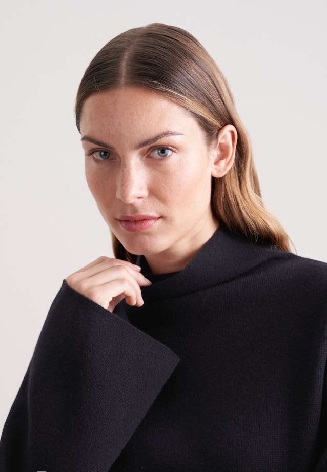 Turtleneck Pullover mit Kaschmir in Schwarz |  Seidensticker Onlineshop