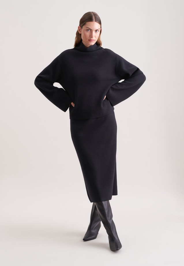 Turtleneck Pullover mit Kaschmir in Schwarz |  Seidensticker Onlineshop