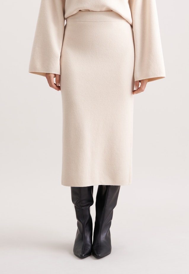 Schmaler Strickrock in Ecru |  Seidensticker Onlineshop