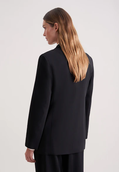 Zweireihiger Oversize Blazer in Schwarz |  Seidensticker Onlineshop
