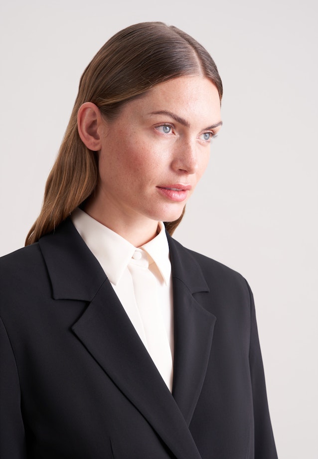 Zweireihiger Oversize Blazer in Schwarz |  Seidensticker Onlineshop