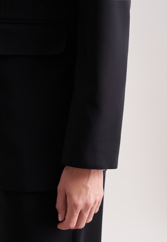 Zweireihiger Oversize Blazer in Schwarz |  Seidensticker Onlineshop