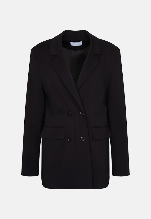 Zweireihiger Oversize Blazer in Schwarz |  Seidensticker Onlineshop