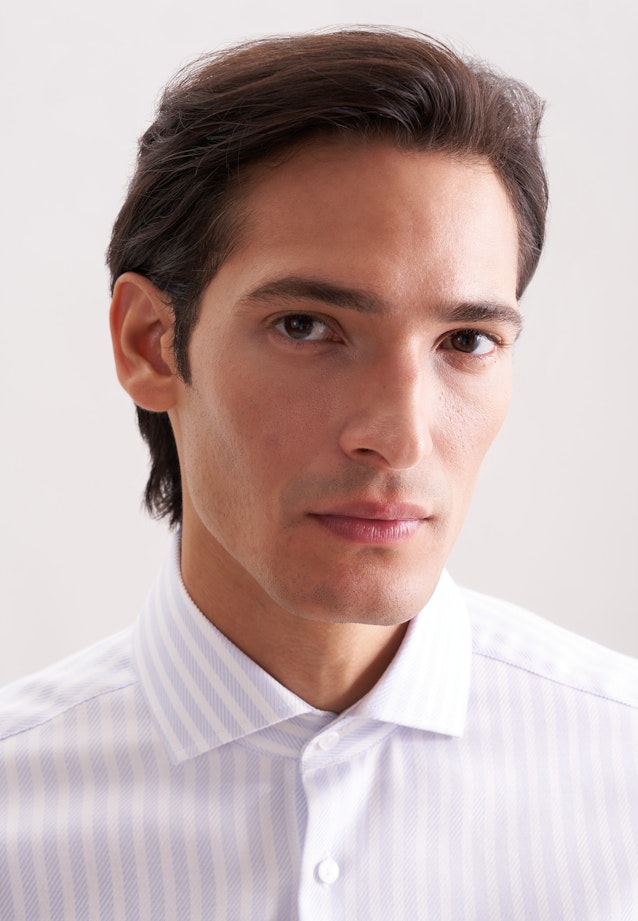 Regular Business Hemd Gestreift in Hellblau |  Seidensticker Onlineshop