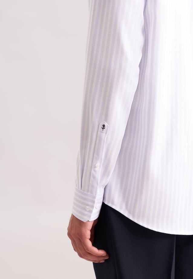 Regular Business Hemd Gestreift in Hellblau |  Seidensticker Onlineshop