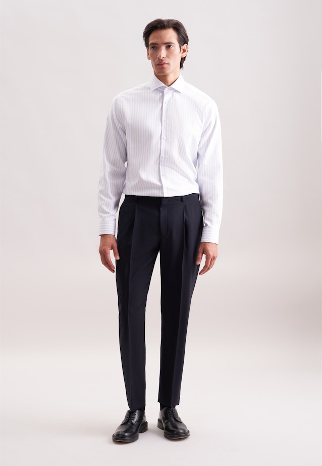 Regular Business Hemd Gestreift in Hellblau |  Seidensticker Onlineshop