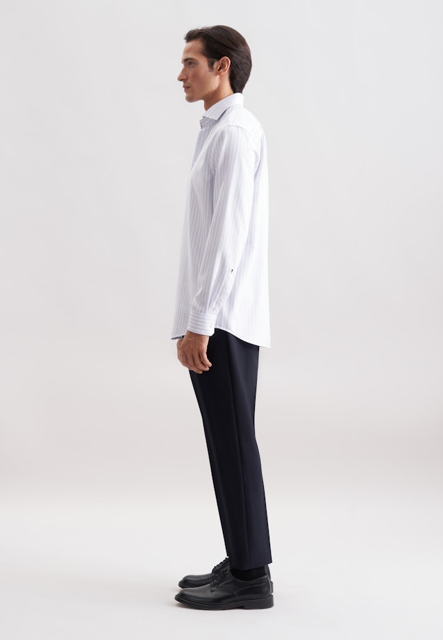 Regular Business Hemd Gestreift in Hellblau |  Seidensticker Onlineshop