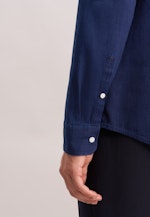 Slim Casual Hemd Struktur in Dunkelblau |  Seidensticker Onlineshop