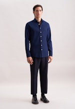 Slim Casual Hemd Struktur in Dunkelblau |  Seidensticker Onlineshop