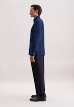 Slim Casual Hemd Struktur in Dunkelblau |  Seidensticker Onlineshop