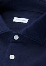 Slim Chemise décontractée Structure in Bleu Foncé |  Seidensticker Onlineshop