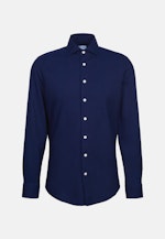 Slim Chemise décontractée Structure in Bleu Foncé |  Seidensticker Onlineshop