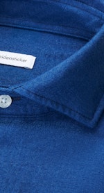 Slim Flanellhemd Uni in Dunkelblau |  Seidensticker Onlineshop