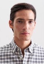 Slim Flannel shirt Check in Grey |  Seidensticker Onlineshop