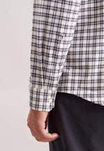 Slim Flanellhemd Karo in Grau |  Seidensticker Onlineshop