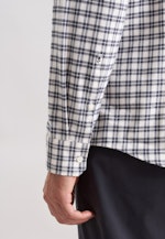 Slim Flanellhemd Karo in Grau |  Seidensticker Onlineshop