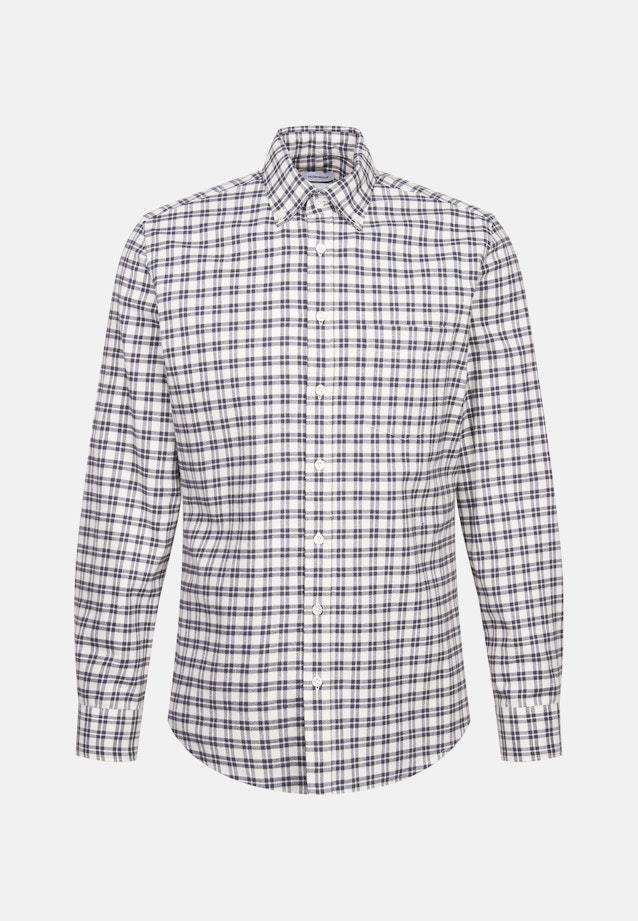 Slim Flannel shirt Check in Grey |  Seidensticker Onlineshop